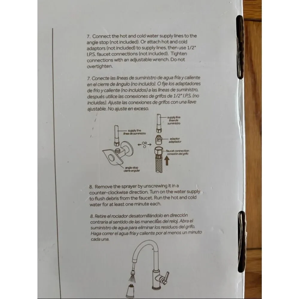 ✨New In Box✨ Single Hole Pull Down Kitchen Faucet Brushed Nickel Has All Parts